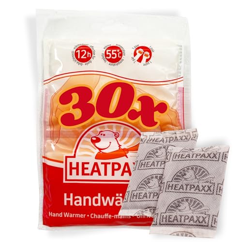 HeatPaxx Handwärmer | 30 Paar | EXTRA WARM | Handliche Taschenwärmer, Wärmekissen für unterwegs | auch gut im Handschuh beim Raynaud Syndrom von HeatPaxx