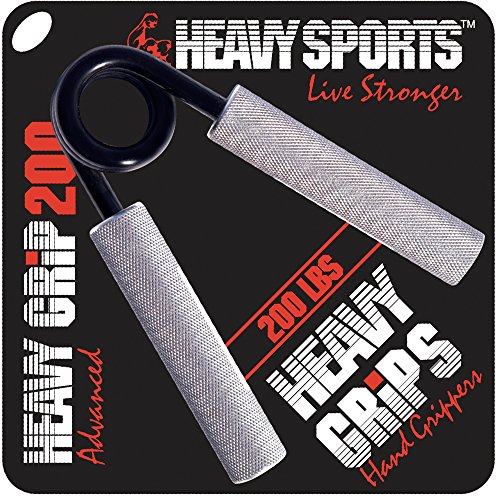 Heavy Grips - 200 lbs Resistance - Advanced - Grip Strengthener - Hand Exerciser - Hand Grippers for Beginners to Professionals von Heavy Sports