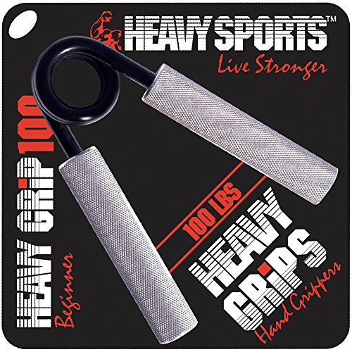 Heavy Grips – 45,4 kg Widerstand – Anfänger – Griffverstärker – Handtrainer – Handgreifer für Anfänger und Profis von Heavy Sports