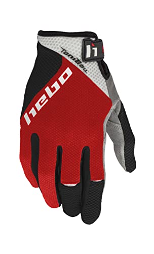 HEBO - Motorradhandschuhe Toni BOU II - Minimalistisches Design und maximale Leistung, Farbe Rot, Größe M von Hebo