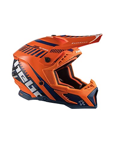 Hebo MX Stratos Enduro Helm, Erwachsene, Unisex, Orange, Medium von Hebo