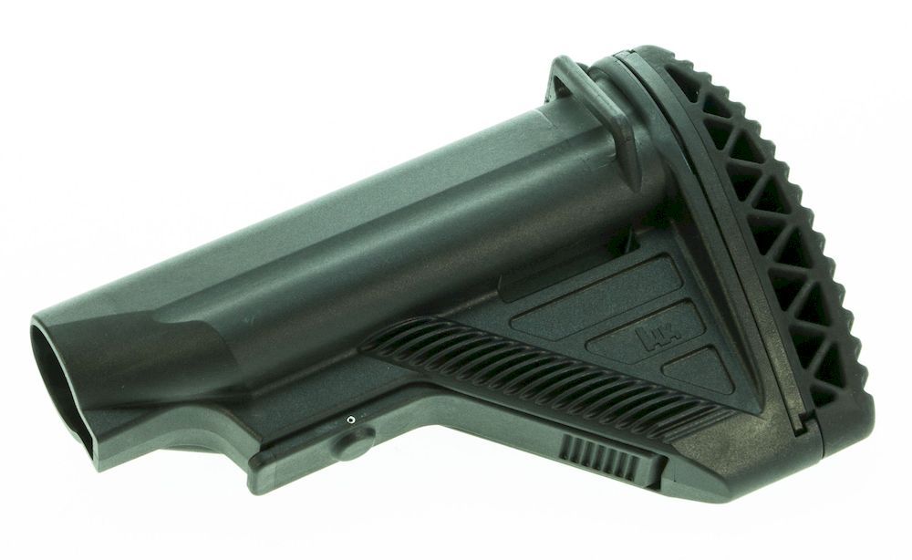 Heckler & Koch HK416 / MR223 Schulterstütze mit konvexer Schulteranlage und mit langem Verstellhebel von Heckler & Koch