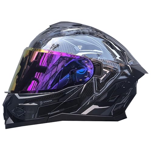 Modularer Motorradhelm Mit Doppelvisier Klapphelm Flip Up Helm Motorradhelm Flip Vollvisierhelm ECEDOT Geprfter Modulare Integralhelm Motorrad Helm Frauen Männer Rollerhelm A-3,L:59-60CM von Hejunlian