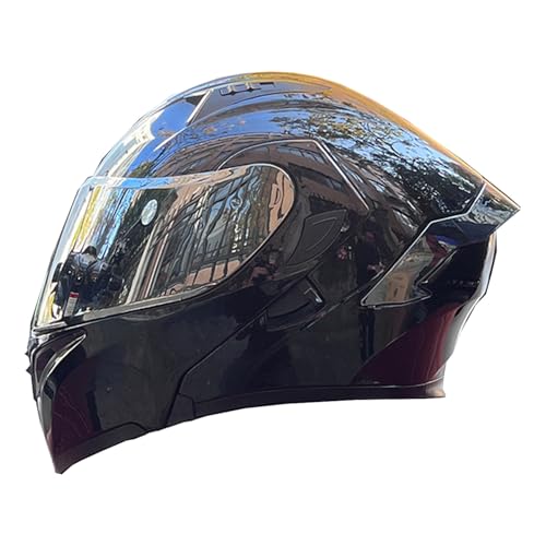 Motorradhelm Klapphelm Modularer Vollvisierhelm ECEDOT Zertifiziert Modularer Integralhelm Modulare Motorrad Helm Mit Doppelvisier Sonnenblende Flip Integralhelm Unisex F,XXL:63-64CM von Hejunlian