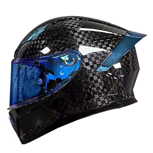 Retro Integralhelm Motorradhelm Mit DOTECE-Zugelassener Roller Vollvisierhelm Schützende Integralhelme Für Erwachsene Frauen Männer Retro Motocrosshelme Crash Touring Helm O,L:59-60CM von Hejunlian