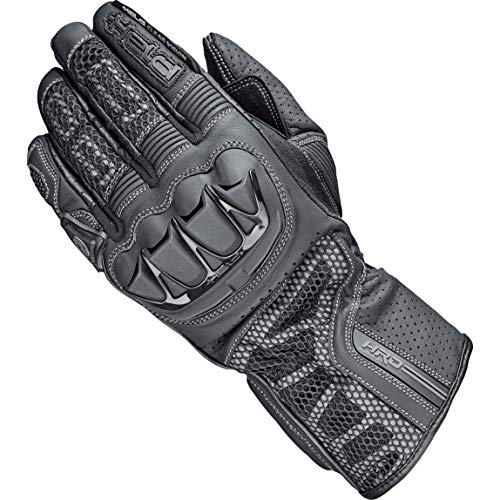 Held Motorradhandschuhe lang Motorrad Handschuh Air Stream 3.0 Handschuh schwarz (kurze Finger) 10, Herren, Sportler, Ganzjährig, Leder von Held