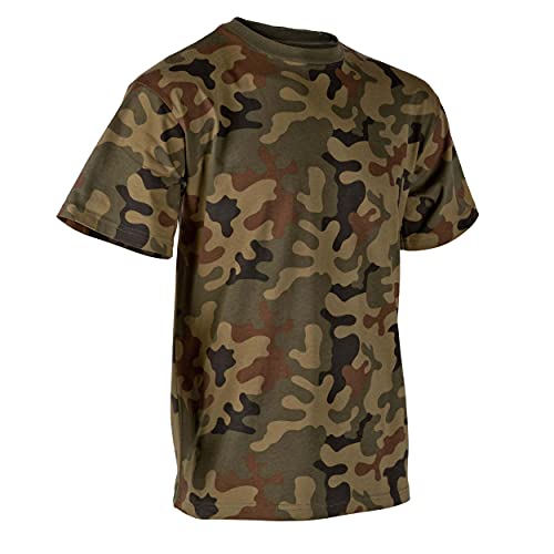 Helikon-Tex Men's Classic Army T-Shirt-PL Woodland, Braun, M von Helikon-Tex