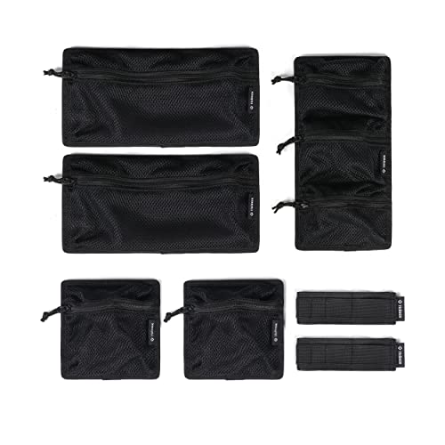 Helinox Field Office Inner Pouch Set | Set aus 5 Taschen und 2 Gurten in verschiedenen Größen Field Office. So bleibt Alles getrennt, sicher und organisiert (Black) von Helinox