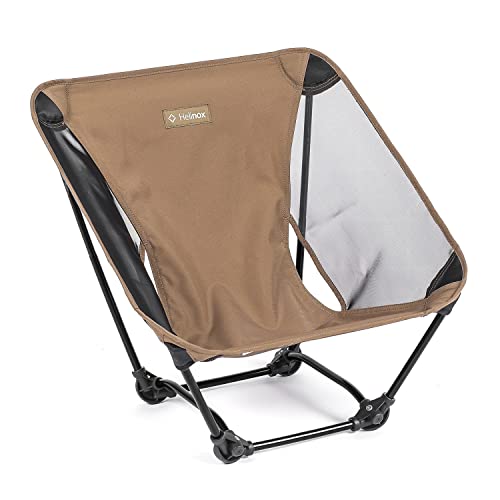 Helinox Ground Chair | Robuster, ultraleichter, Faltbarer, tragbarer Stuhl für Camping, Rucksack-, Wander- und Motorradtouren (Coyote Tan) von Helinox