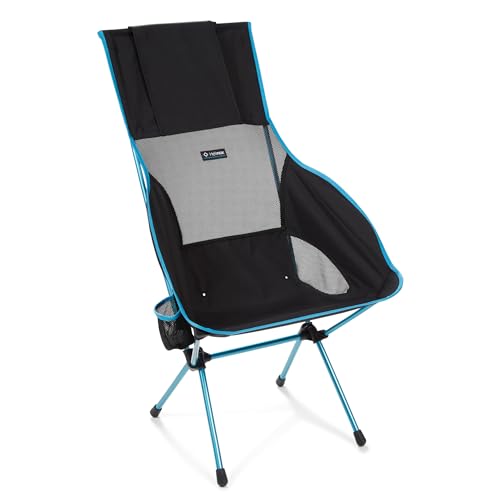 Helinox Savanna Chair | Ergonomisches Design und ausgeklügelter Stil fließen zu einem Stuhl zusammen, der überragenden Komfort und Support bietet (Black) von Helinox