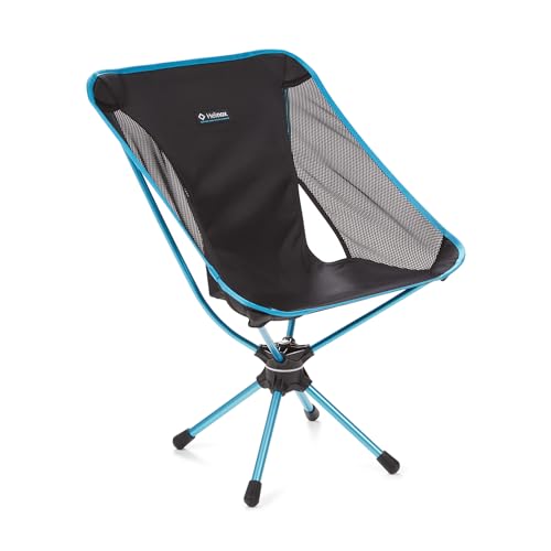 Helinox Swivel Chair | Der technisch möglicherweise fortschrittlichste Stuhl bietet zusätzlich zum leichten, einfach verstaubaren Komfort eine Umdrehung von 360° (Black) von Helinox