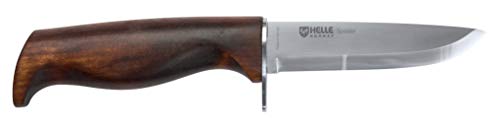 Helle Pfadfinder Messer Speider, Stahl 12C27, Birkenholz, Lederscheide von Helle