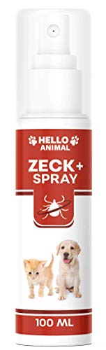 NEU: HelloAnimal® Anti ZECKEN Spray für Hunde und Katzen mit Sofortwirkung – natürliche Behandlung für Ihr Haustier – Schutz hochwirksam von Hello Animal