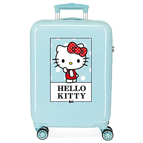 Hello Kitty Bow of Gepäck- Kindergepäck, 38x55x20 cms, Türkis von Hello Kitty