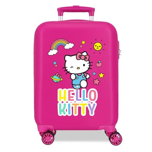 Hello Kitty You Are Cute Kabinenkoffer, Rosa, 33 x 50 x 20 cm, starr, ABS, seitlicher Kombinationsverschluss, 28,4 l, 2 kg, 4 Doppelrollen, Gepäck, Hand, Rosa, Kabinenkoffer von Hello Kitty