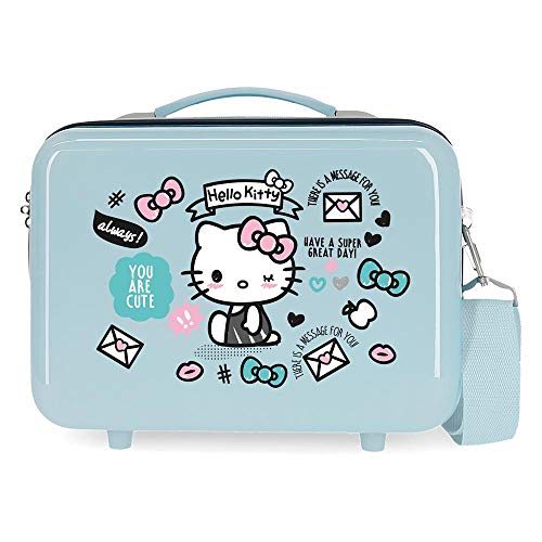Hello Kitty You are Cute Anpassungsfähiger Schönheitsfall Blau 29x21x15 cms ABS von Hello Kitty