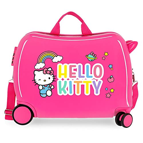 Hello Kitty You are Cute Kinder-Koffer Rosa 50x39x20 cms Hartschalen ABS Kombinationsschloss 38L 2,1Kgs 4 Räder Handgepäck von Hello Kitty