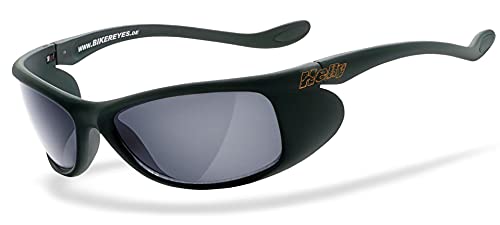 HELLY® - No.1 Bikereyes® | Bikerbrille, Motorradbrille, Motorrad Sonnenbrille | HIGHLIGHT: beschlagfrei, winddicht, bruchsicher | TOP Tragegefühl | Brille: top speed 4 (smoke) von Helly Bikereyes