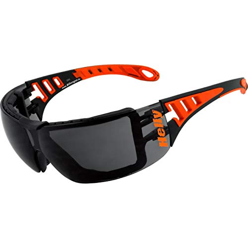 HELLY® - No.1 Bikereyes® | Motorradbrille, Motorrad-Sonnenbrille, Bikerbrille | beschlagfrei, winddicht | Polster (abnehmbar) | windabweisend (smoke) von Helly Bikereyes