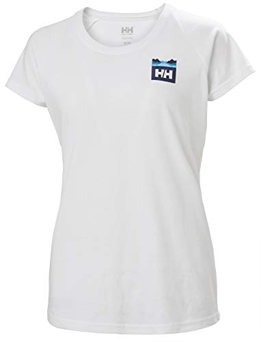 Helly Hansen Damen Damen T-Shirt Nord Graphic Drop T-Shirt, White, M, 62985 von Helly Hansen