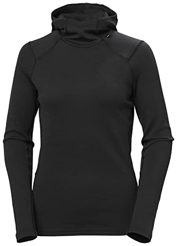 Damen Helly Hansen W Lifa Merino Midweight Hoodie, Schwarz, L von Helly Hansen