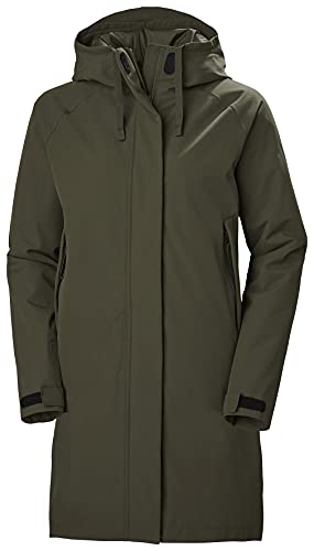 Helly Hansen Damen W Mono Material Ins Rain Mantel, Utility Green, 36, S von Helly Hansen