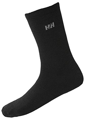 Unisex Helly Hansen Everyday Wool Sock 2Pk, Schwarz, 42-44 von Helly Hansen