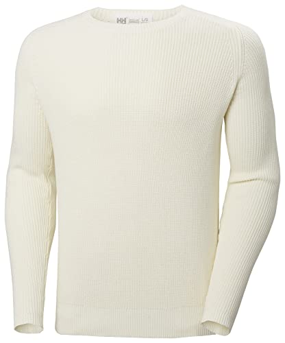 Helly Hansen Herren Dock Ribknit Sweater Pullover, Schneeweiß, XL von Helly Hansen