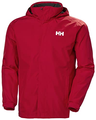 Helly Hansen Herren Dubliner Rain Jacket, Waterproof, Windproof, Breathable Jacket, Rot, XL EU von Helly Hansen