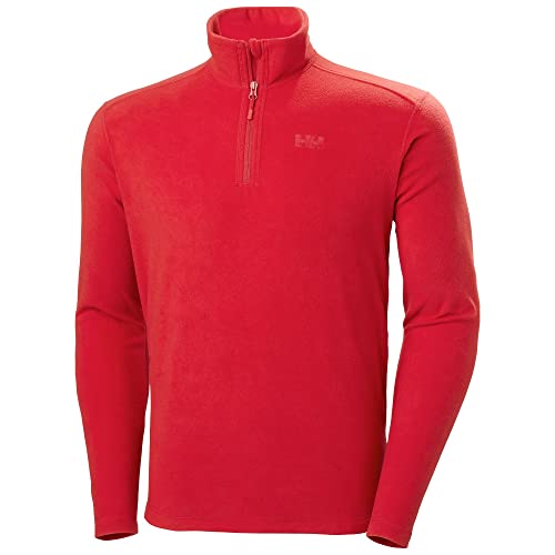 Herren Helly Hansen Daybreaker 1/2 Zip Fleece, Rot, 2XL von Helly Hansen