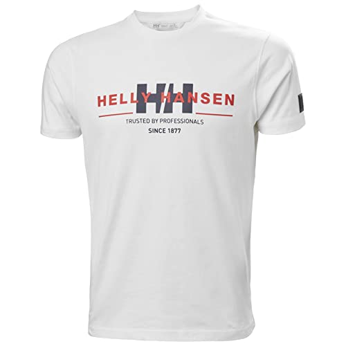 Helly Hansen Herren Graphic T Shirt, Weiß, XS EU von Helly Hansen