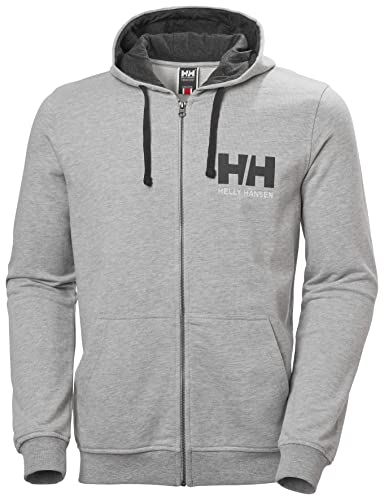 Herren Helly Hansen HH Logo Full Zip Hoodie, Grau-Melange, XL von Helly Hansen