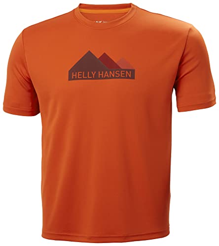Helly Hansen Herren HH Tech Grafik T-Shirt, 2XL, Patrouille Orange von Helly Hansen