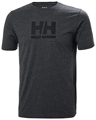 Helly Hansen Herren T-Shirt Logo T-Shirt, Ebony Melange, S, 33979 von Helly Hansen