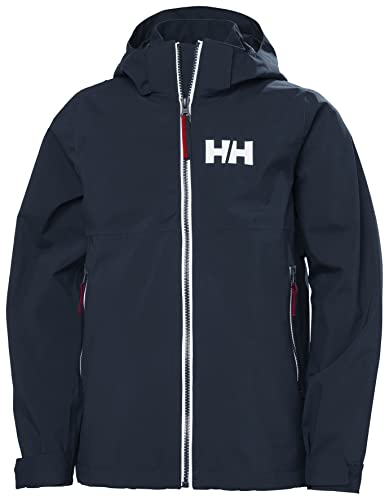 Junior Unisex Helly Hansen Jr Rigging Rain Jacket, Marineblau, 14 von Helly Hansen