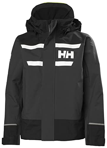 Helly Hansen Jr Salt Port 2.0 Jacket Ebony Junior Unisex 10 von Helly Hansen