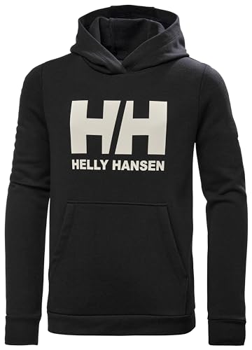 Junior Unisex Helly Hansen Jr HH Logo Hoodie 2.0, Schwarz, 14 von Helly Hansen