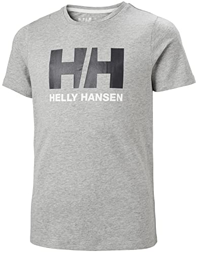 Helly Hansen Junior Unisex HH Logo T-Shirt, 8, Grau-Melange von Helly Hansen