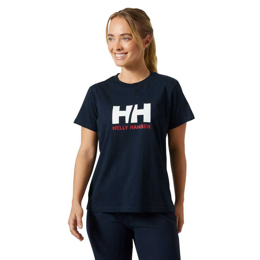Helly Hansen Logo 2.0 Short Sleeve T-shirt Blau S Frau von Helly Hansen