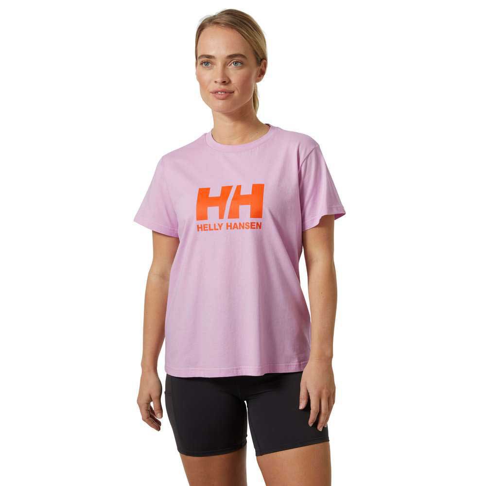 Helly Hansen Logo 2.0 Short Sleeve T-shirt Lila L Frau von Helly Hansen