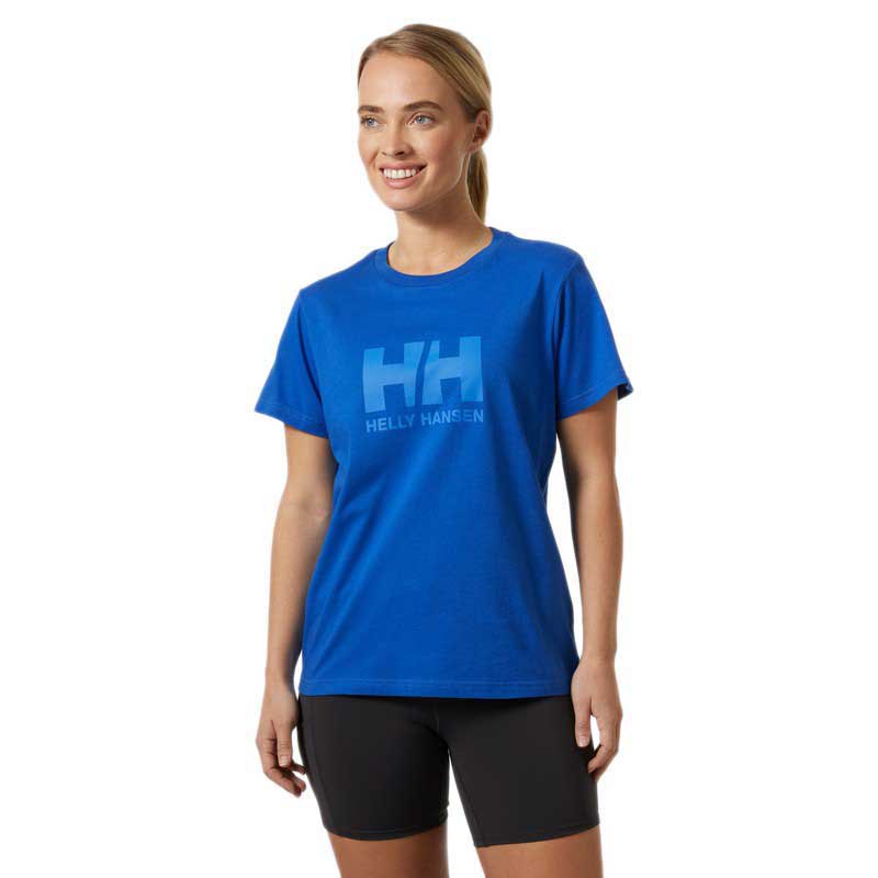 Helly Hansen Logo 2.0 Short Sleeve T-shirt Blau S Frau von Helly Hansen