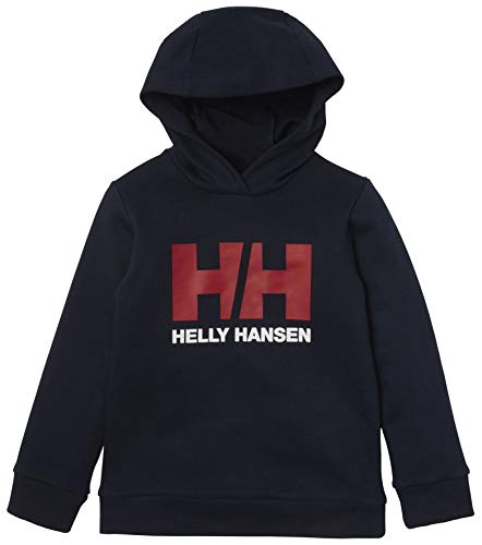 Kinder Unisex Helly Hansen K HH Logo Hoodie, Marineblau, 3 von Helly Hansen