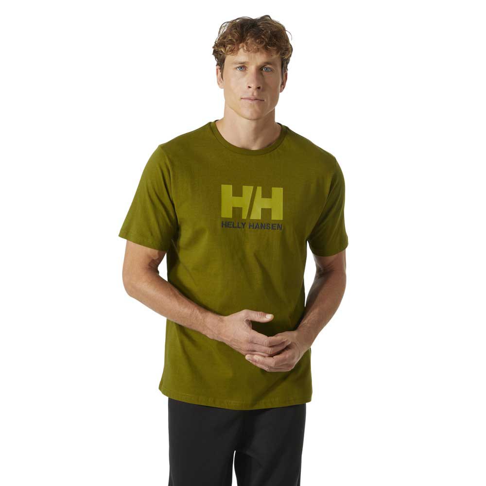 Helly Hansen Logo Short Sleeve T-shirt Grün S Mann von Helly Hansen