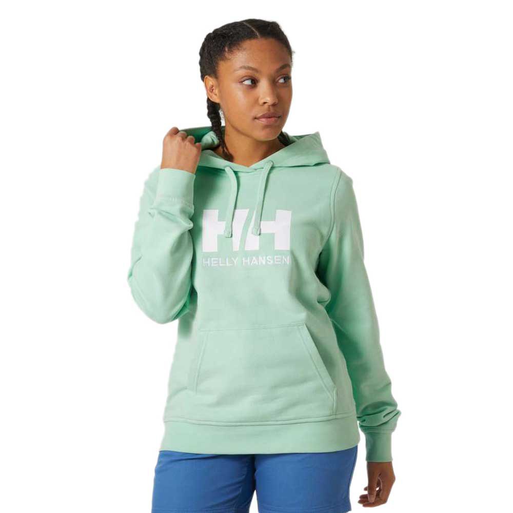 Helly Hansen Logo Sweatshirt Grün L Frau von Helly Hansen