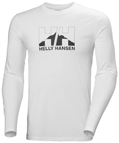 Herren Helly Hansen Nord Graphic Longsleeve T-Shir, Weiß, 2XL von Helly Hansen