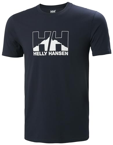 Herren Helly Hansen Nord Graphic T-Shirt, Marineblau, S von Helly Hansen