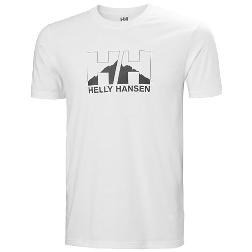 Helly Hansen Nord Graphic Herren-T-Shirt, Weiß, Größe L von Helly Hansen