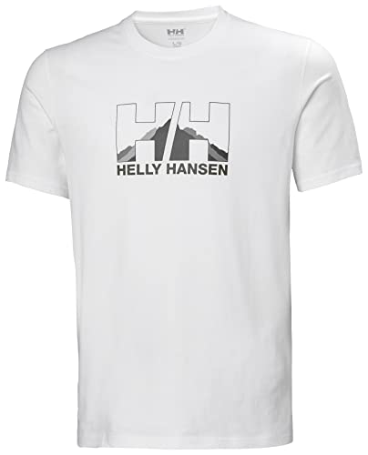Herren Helly Hansen Nord Graphic T-Shirt, Weiß, S von Helly Hansen