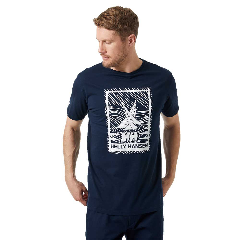 Helly Hansen Shoreline Short Sleeve T-shirt Blau M Mann von Helly Hansen
