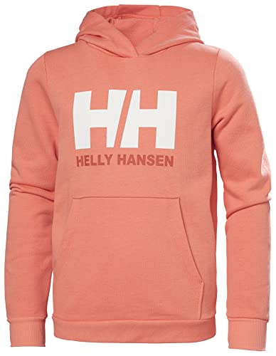 Helly Hansen Unisex Kinder Jr Hh Logo Hoodie 2.0 Sweatshirt, Peach Echo, 10 Jahre EU von Helly Hansen